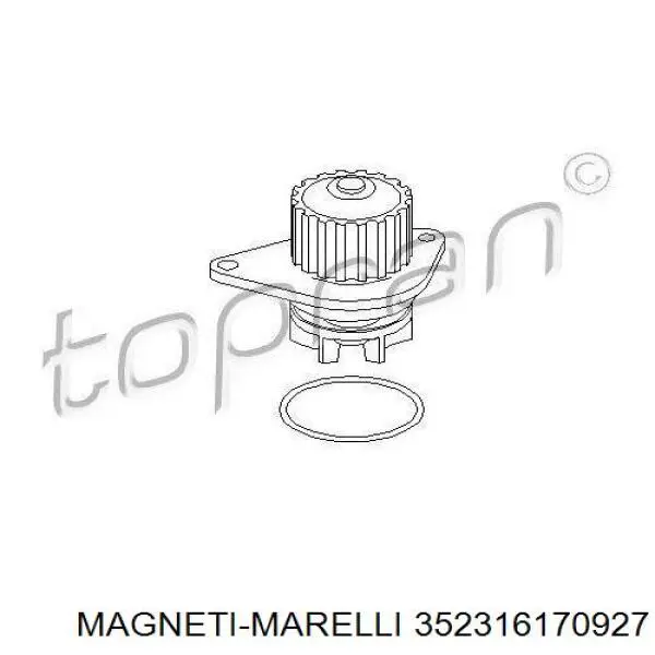 Bomba de agua 352316170927 Magneti Marelli