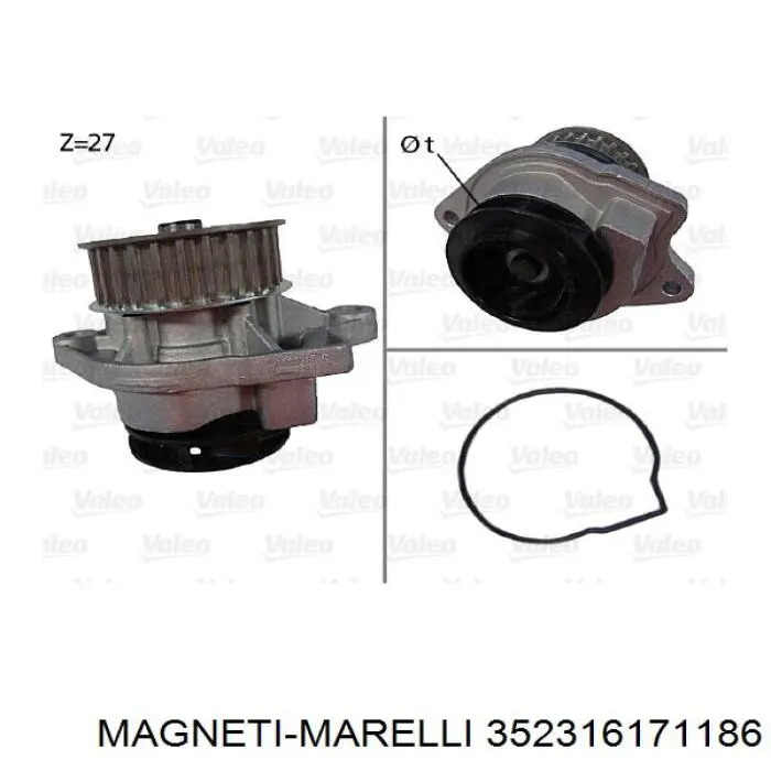 352316171186 Magneti Marelli bomba de agua