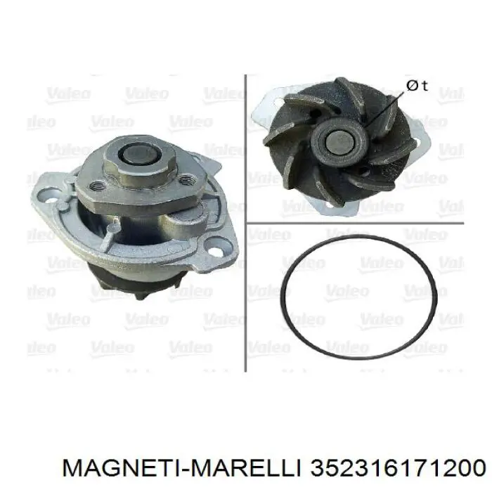 352316171200 Magneti Marelli bomba de agua