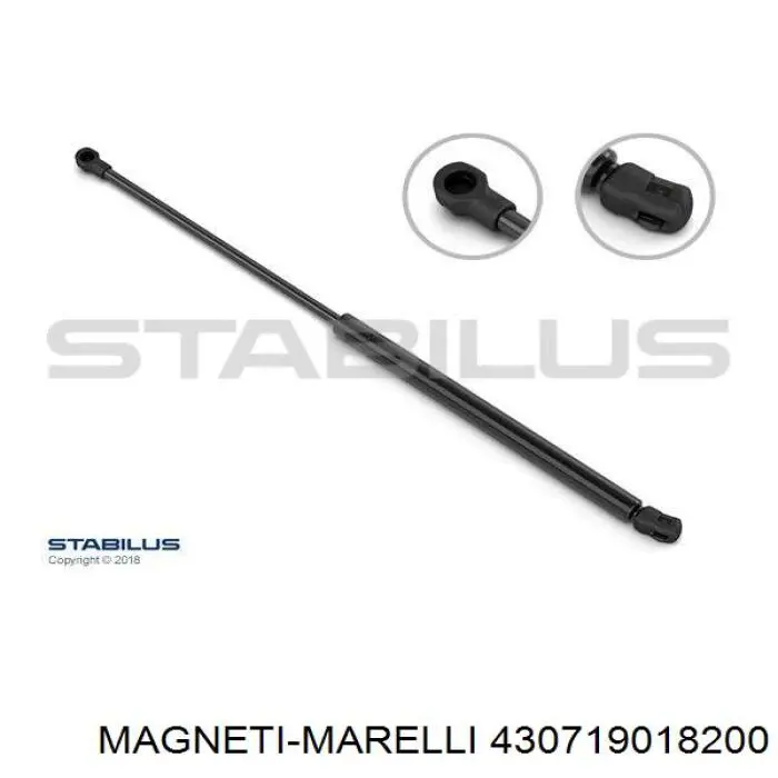 430719018200 Magneti Marelli amortiguador de maletero