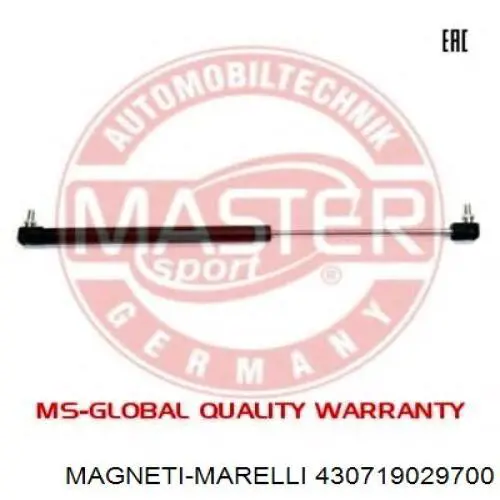 430719029700 Magneti Marelli amortiguador de maletero