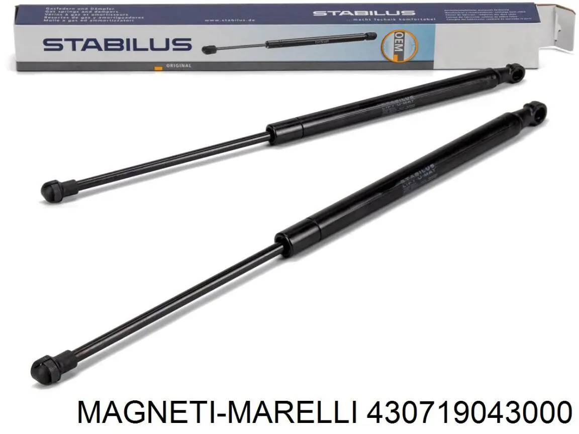 430719043000 Magneti Marelli muelle neumático, capó de motor