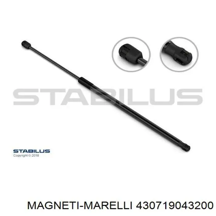 430719043200 Magneti Marelli amortiguador de maletero