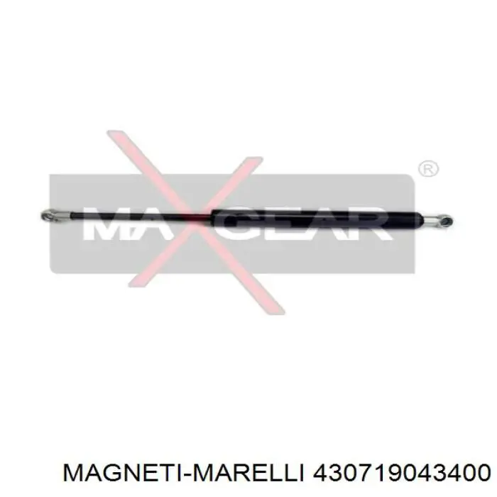 Muelle neumático, capó de motor MAGNETI MARELLI 430719043400