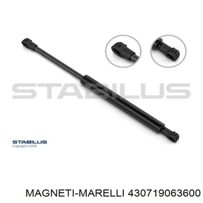 430719063600 Magneti Marelli muelle neumático, capó de motor