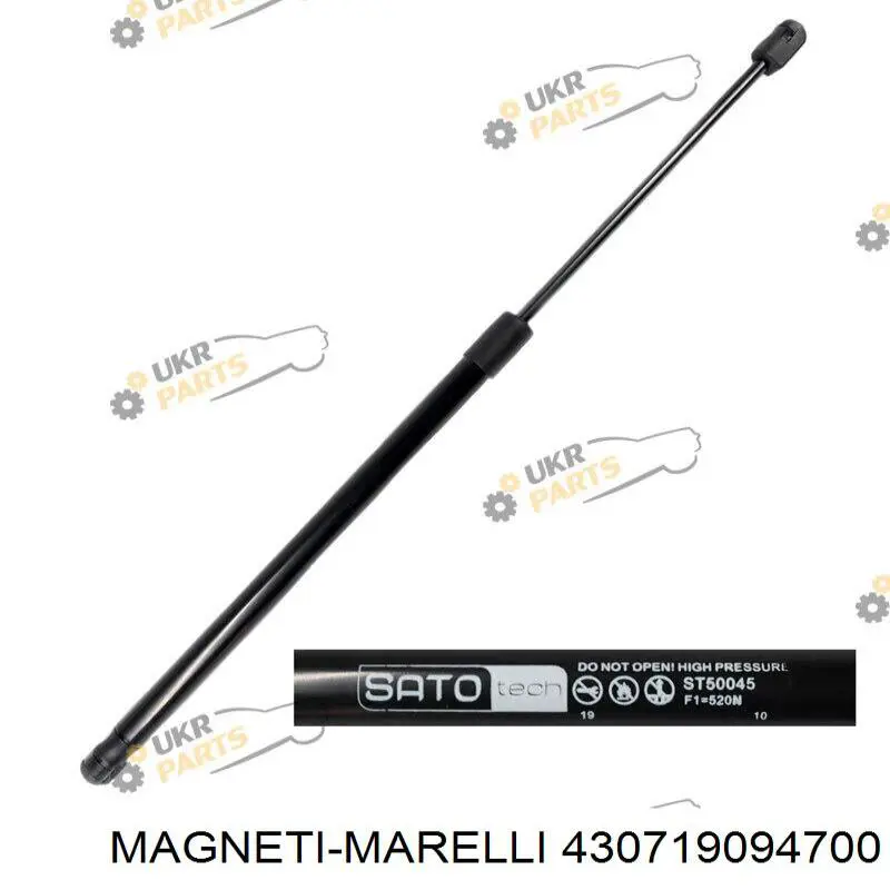 430719094700 Magneti Marelli amortiguador de maletero