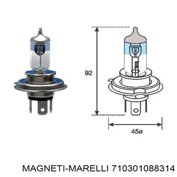 710301088314 Magneti Marelli faro derecho