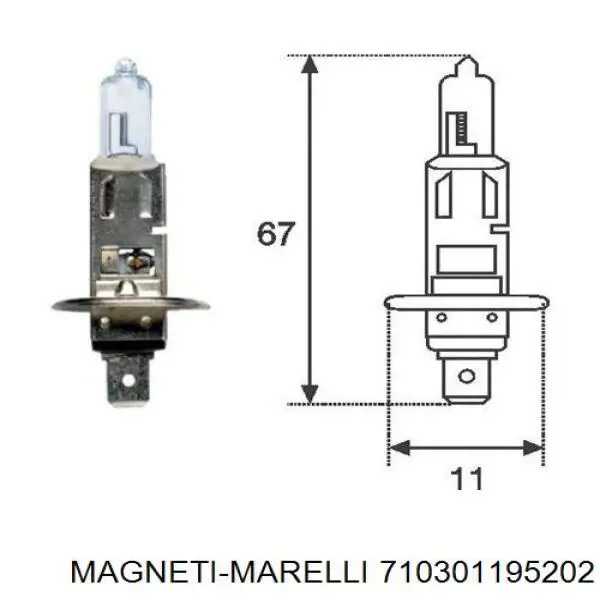 710301195202 Magneti Marelli Luz derecha