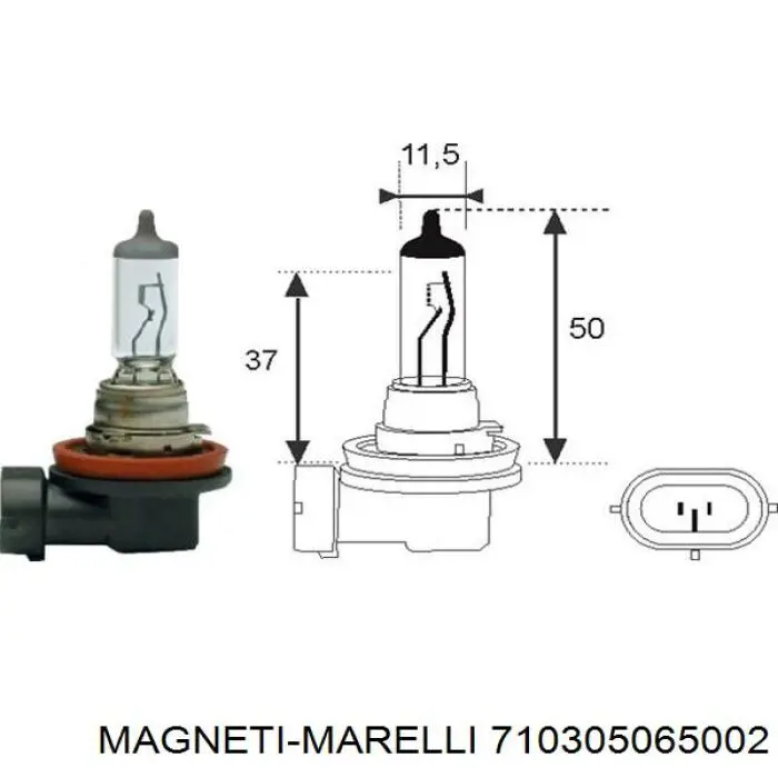 710305065002 Magneti Marelli faro antiniebla derecho