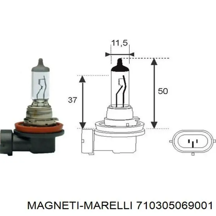 710305069001 Magneti Marelli faro antiniebla izquierdo