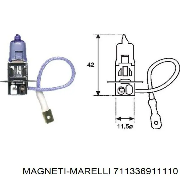 711336911110 Magneti Marelli luz antiniebla izquierdo