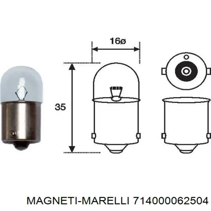 714000062504 Magneti Marelli faro antiniebla trasero izquierdo