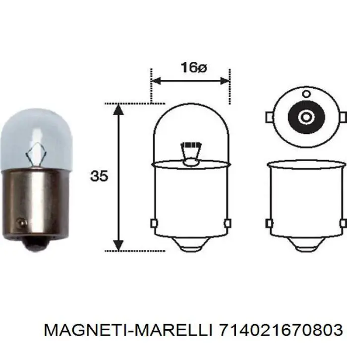 714021670803 Magneti Marelli piloto posterior derecho