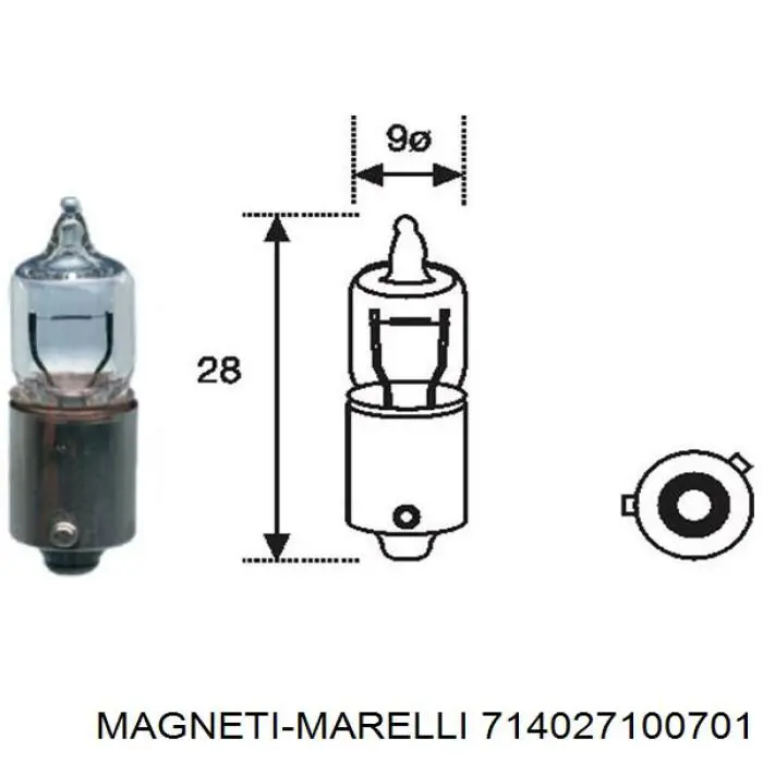 714027100701 Magneti Marelli piloto trasero interior izquierdo