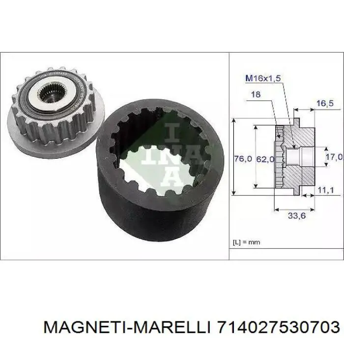 714027530703 Magneti Marelli piloto posterior interior izquierdo