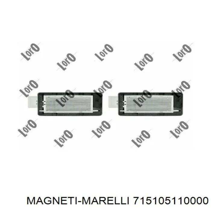 Luces LED de matricula Olsa 72345
