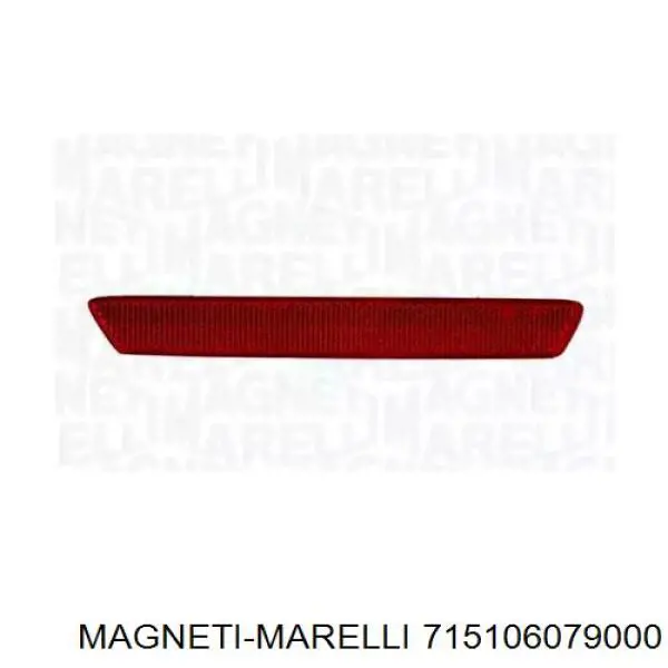 LLI812 Magneti Marelli reflector, parachoques trasero, izquierdo