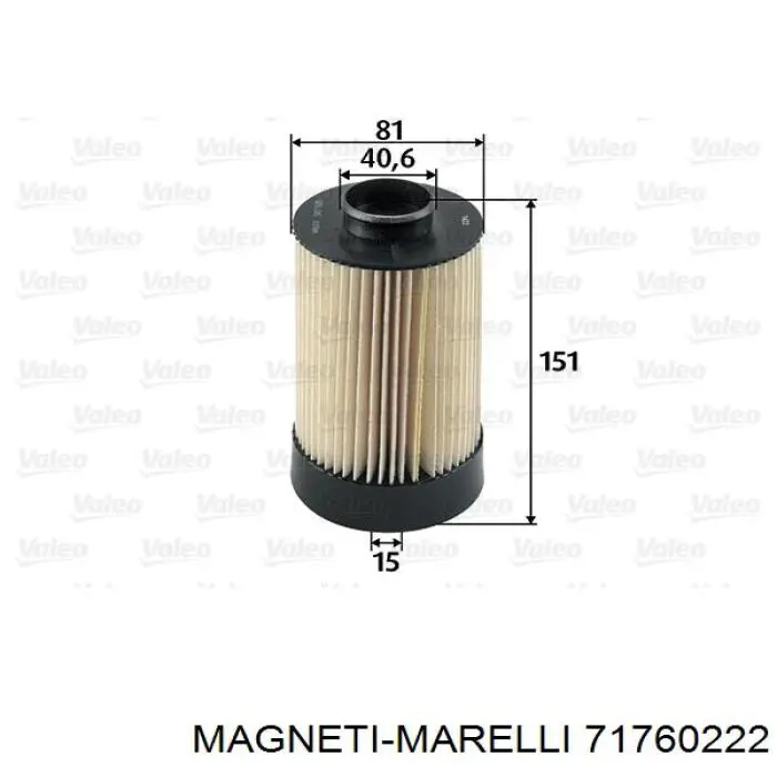 71760222 Magneti Marelli filtro combustible