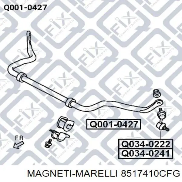8517410CFG Magneti Marelli suspensión, cuerpo del eje trasero