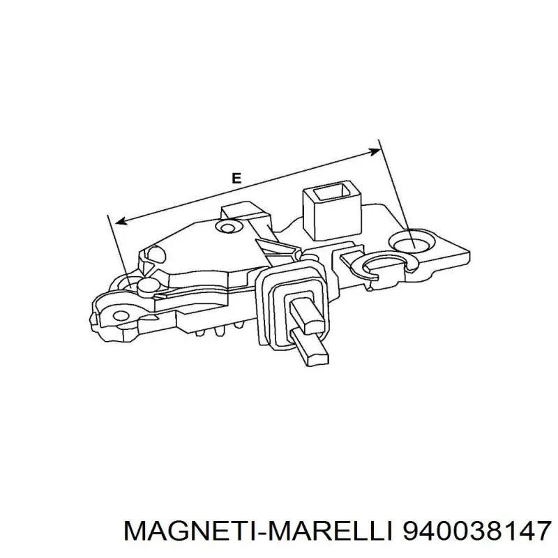 940038147 Magneti Marelli regulador de rele del generador (rele de carga)