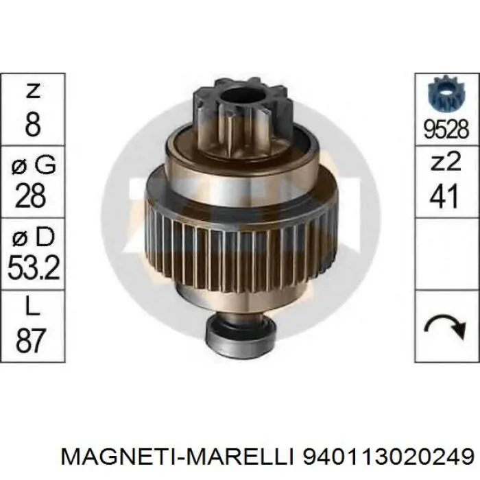 940113020249 Magneti Marelli bendix, motor de arranque