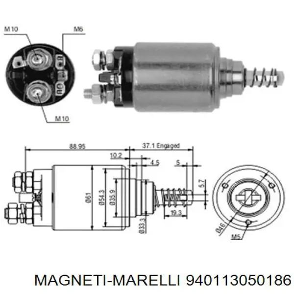940113050186 Magneti Marelli interruptor magnético, estárter