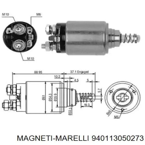 Solenoide de arranque 046911287 VAG