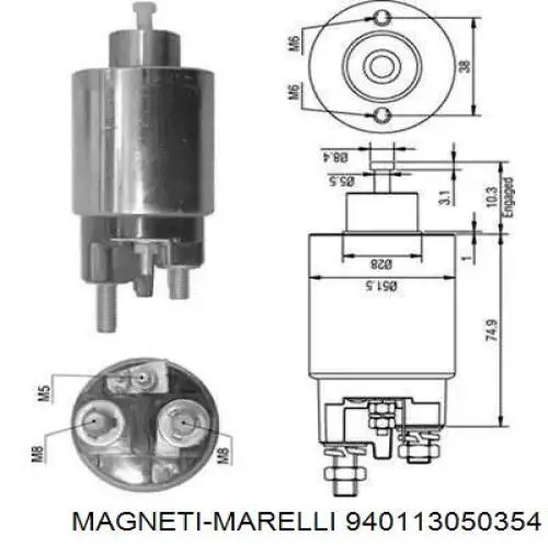940113050354 Magneti Marelli Solenoide arranque
