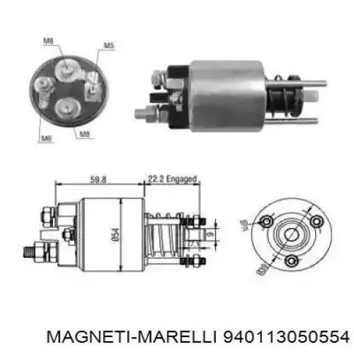 Interruptor solenoide Peugeot/Citroen 583680
