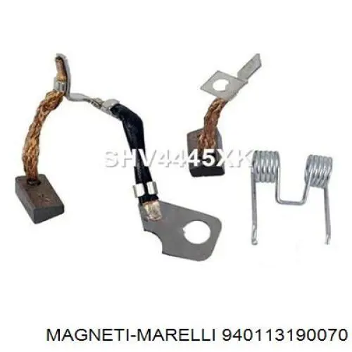 Escobilla de carbón, arrancador Opel Corsa 93, 94, 98, 99