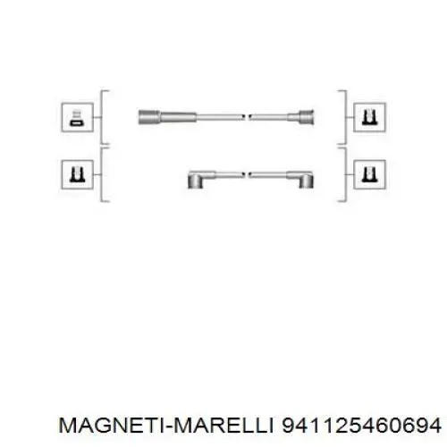 941125460694 Magneti Marelli juego de cables de encendido