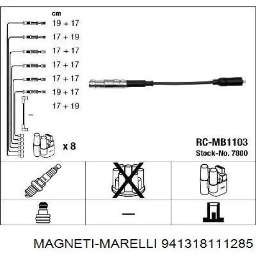 941318111285 Magneti Marelli Cables de alta tensión, juego