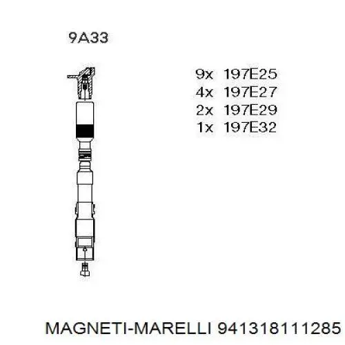Juego de cables de bujias Magneti Marelli 941318111285 precio, desde 121,40 EUR