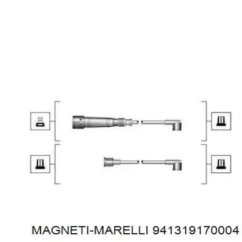 941319170004 Magneti Marelli Cables de alta tensión, juego