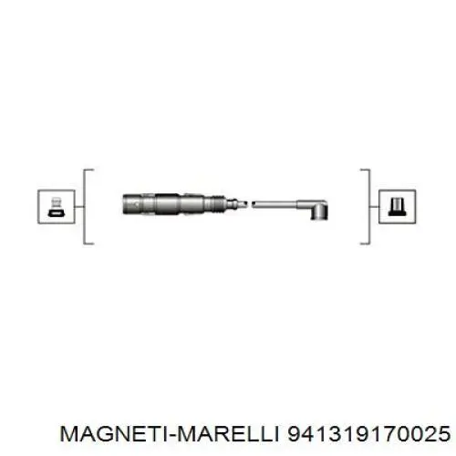 941319170025 Magneti Marelli cables de bujías