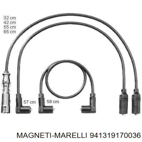 941319170036 Magneti Marelli cables de bujías