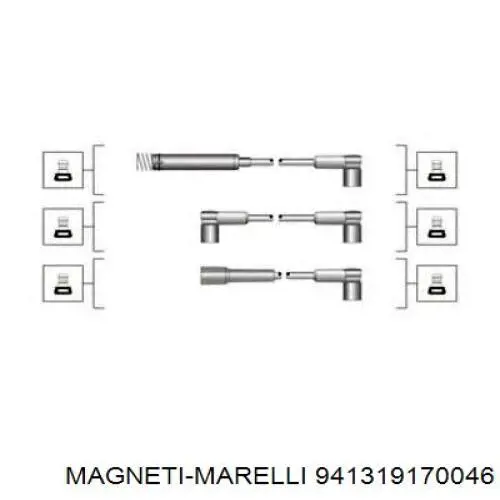 941319170046 Magneti Marelli cables de bujías