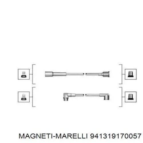941319170057 Magneti Marelli cables de bujías