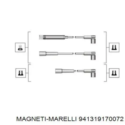 941319170072 Magneti Marelli Cables de alta tensión, juego