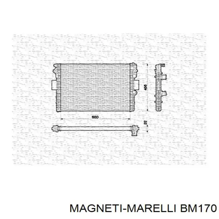 BM170 Magneti Marelli Refrigeración del motor
