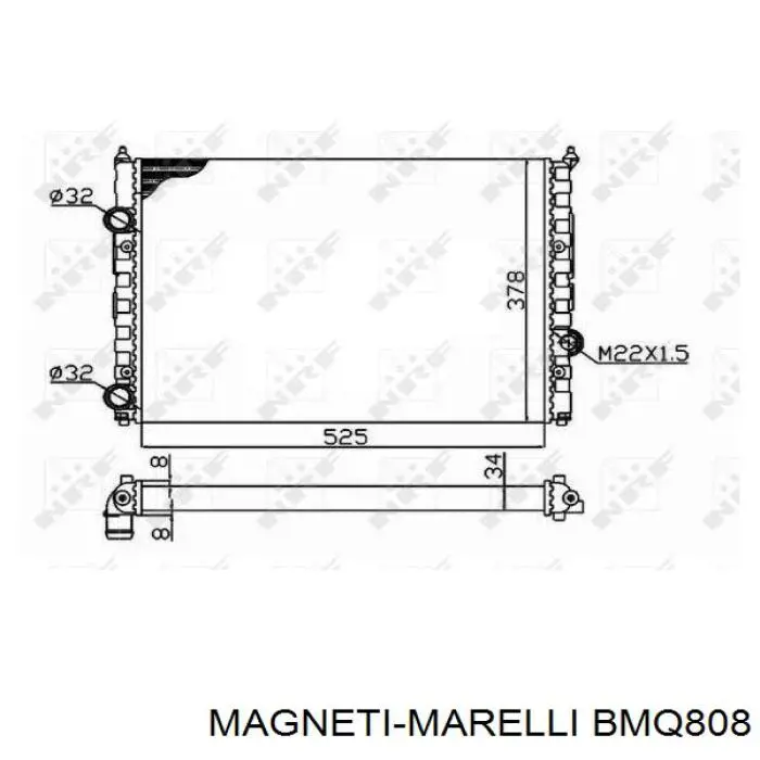BMQ808 Magneti Marelli radiador
