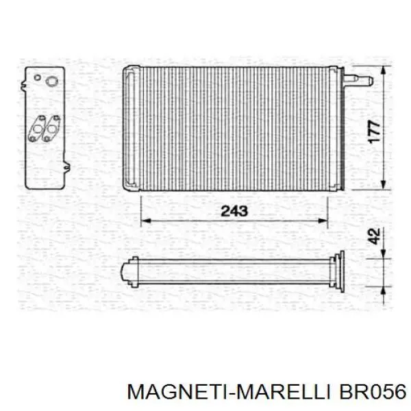Radiador calefacción BR056 Magneti Marelli