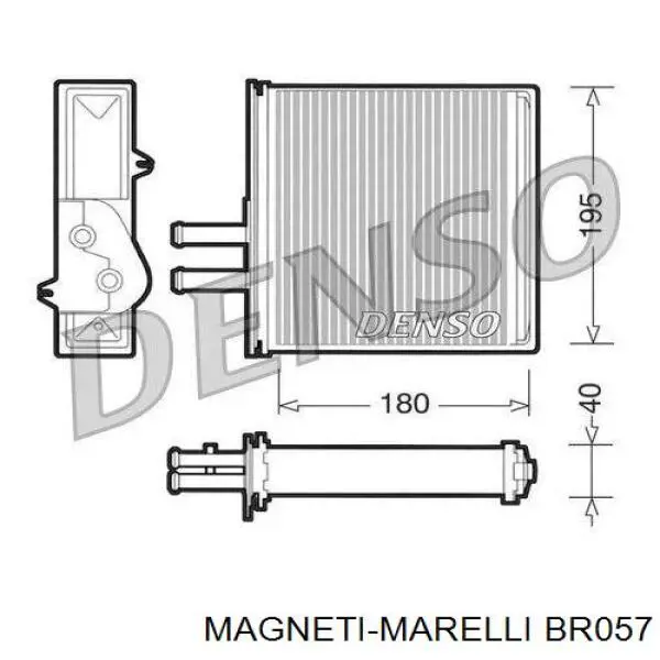 Radiador calefacción BR057 Magneti Marelli