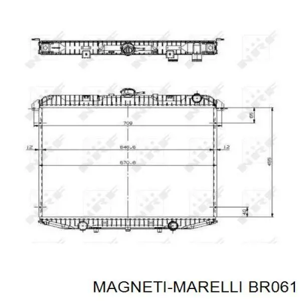 BR061 Magneti Marelli Radiador interior