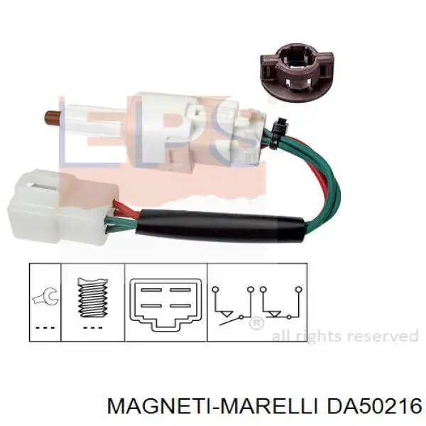 DA50216 Magneti Marelli conmutador en la columna de dirección izquierdo