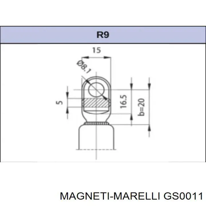 Amortiguador de maletero Magneti Marelli GS0011 precio, desde 15,75 EUR