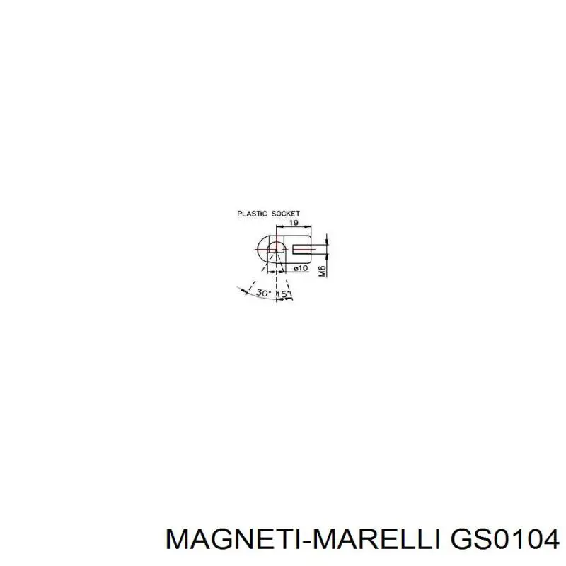 Amortiguador maletero GS0104 Magneti Marelli