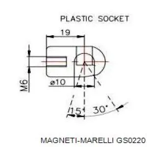 Amortiguador maletero GS0220 Magneti Marelli