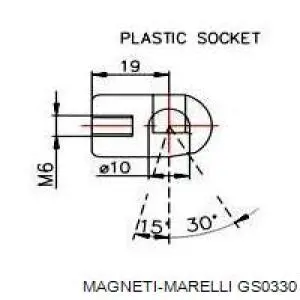 GS0330 Magneti Marelli amortiguador de maletero