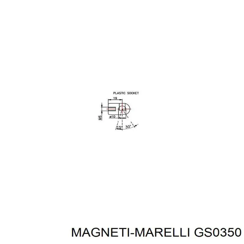 GS0350 Magneti Marelli amortiguador maletero